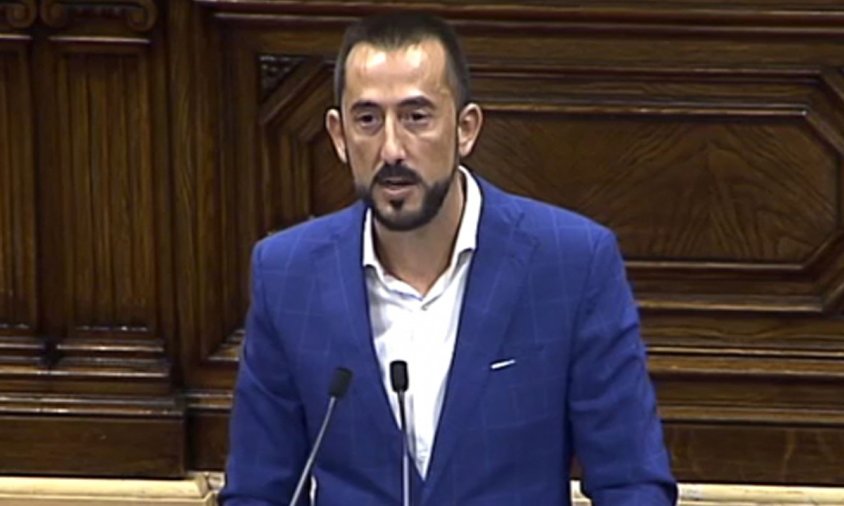 El diputat de C's, Carlos Sánchez, al Parlament
