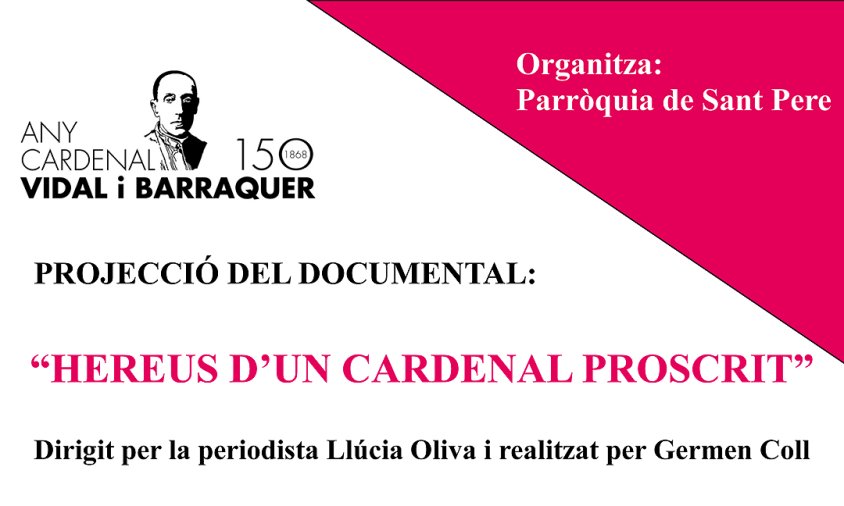 Cartell de la projecció del documental que es farà el proper diumenge