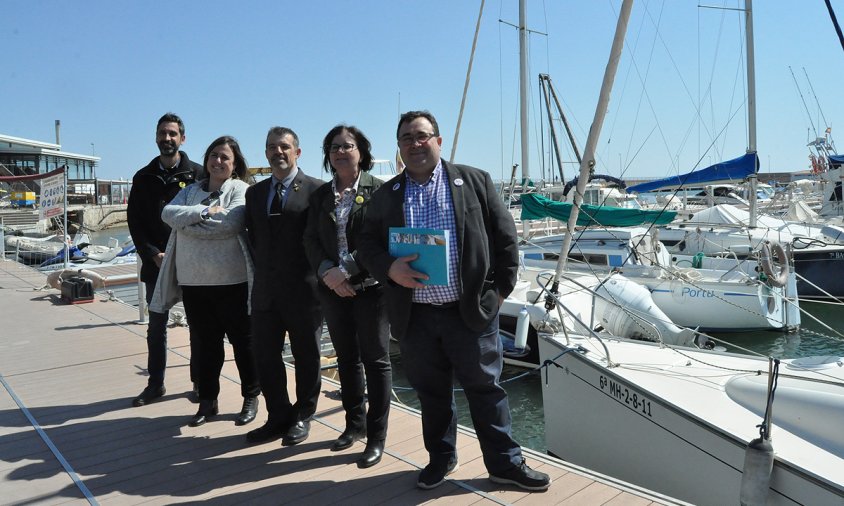 Presentació del curs, ahir al matí. D'esquerra a dreta: Alejandro Garcia, Anna Espadero, Jean-Marc Segarra, Camí Mendoza i Miquel Miquel Guarner