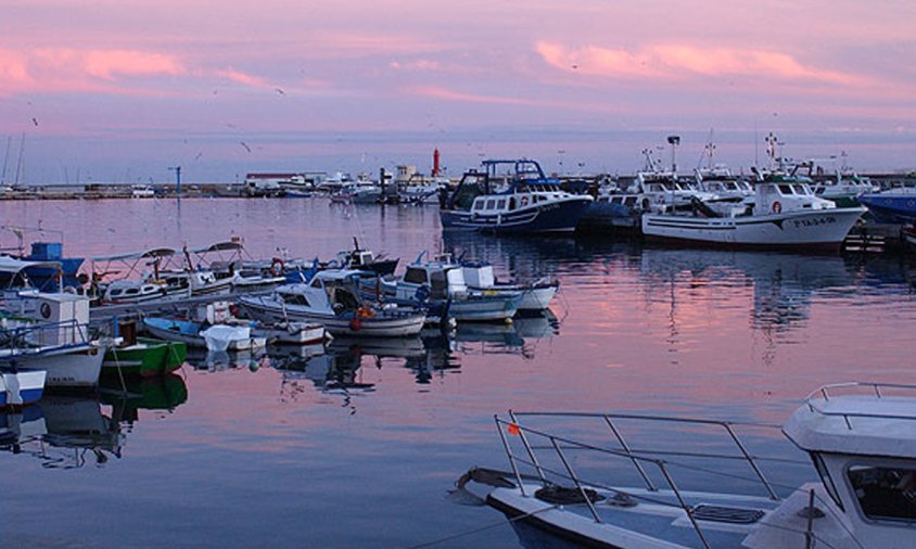 Aspecte de les barques de pesca al port de Cambrils, aquesta setmana passada