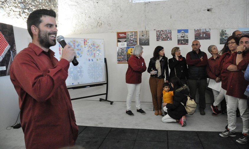 El president dels Xiquets de Cambrils, Marc Luque, va adreçar unes paraules als presents