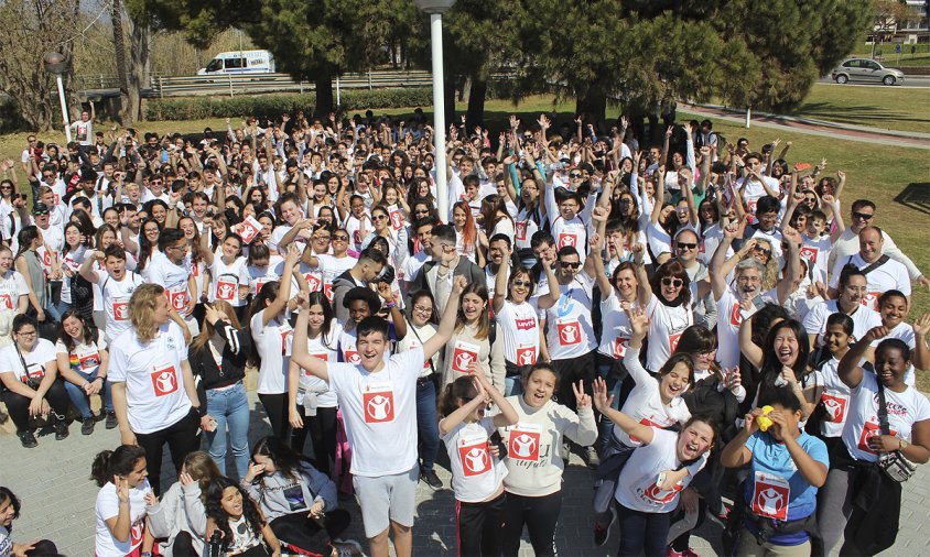 Foto de grups dels alumnes participants a la sortida