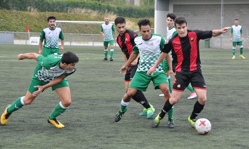 Imatge del partit de la primera volta entre el Reus B Cambrils i el Cerdanyola del Vallès, el passat mes de setembre