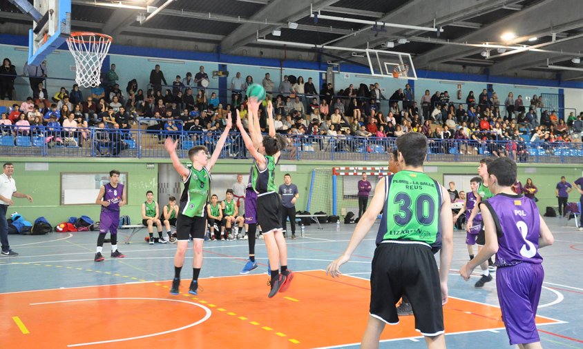 Aspecte del Palau Municipal d'Esports, el passat 17 d'abril, durant les finals del Torneig de Bàsquet TGN