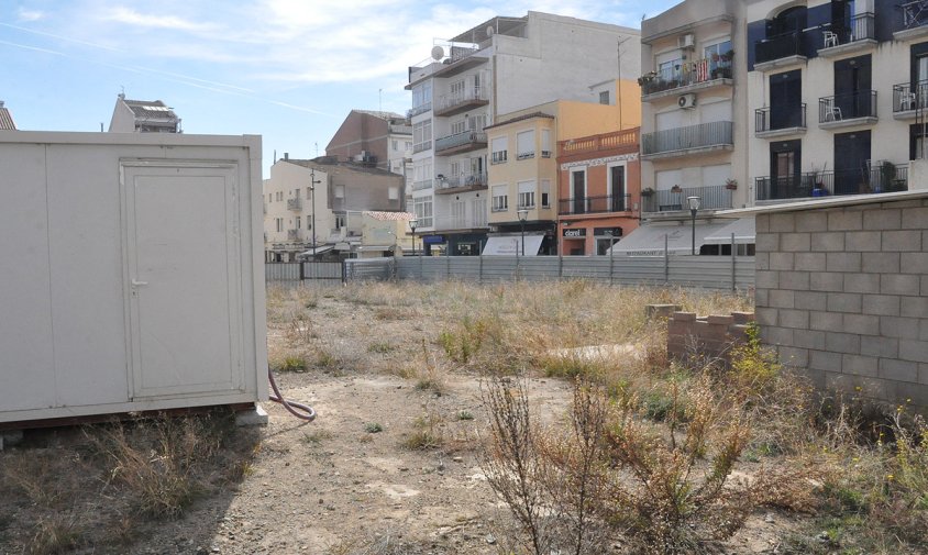 Aspecte actual del solar de la plaça del Pòsit