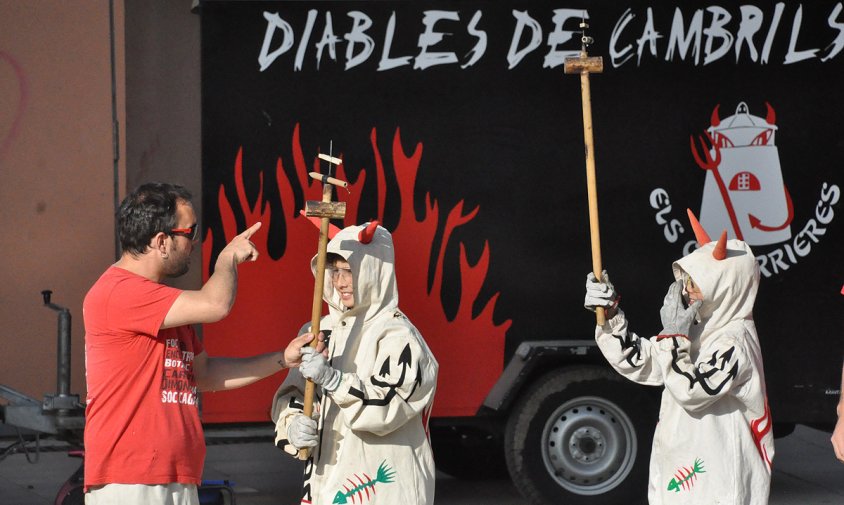 La Jornada de Foc dels diables es va fer el passat dissabte a la tarda al parc del Pinaret