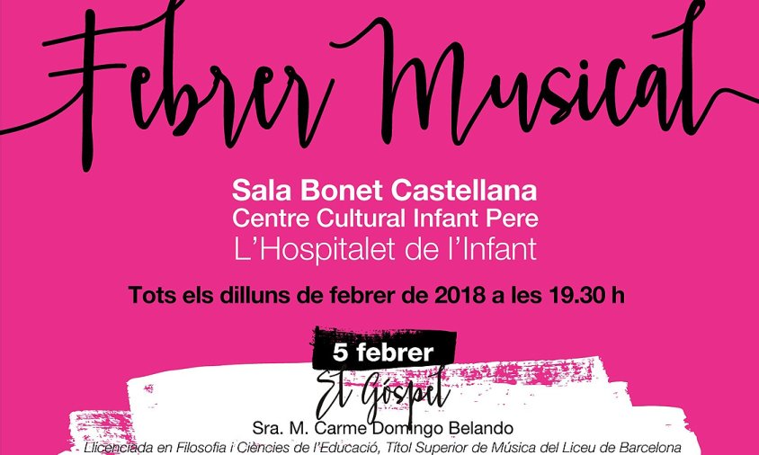 Cartell del cicle musical de l'Hospitalet de l'Infant