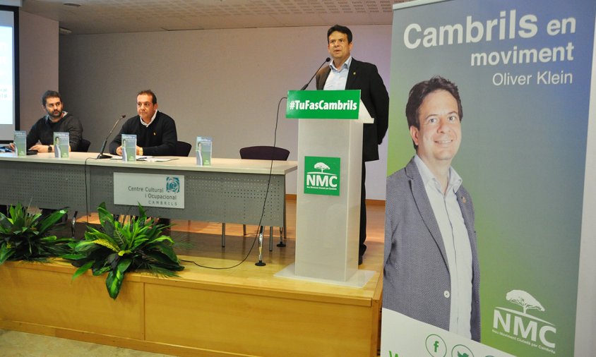 Oliver Klein va explicar el programa electoral de l'NMC en l'acte celebrat aquest passat divendres al Centre Cultural