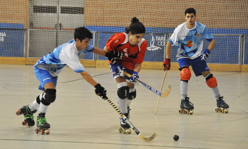 Imatge d'arxiu d'un partit del Cambrils CH, aquesta temporada