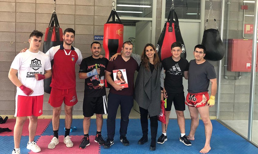 Trobada amb membres del Club Muaythai i boxa Cambrils