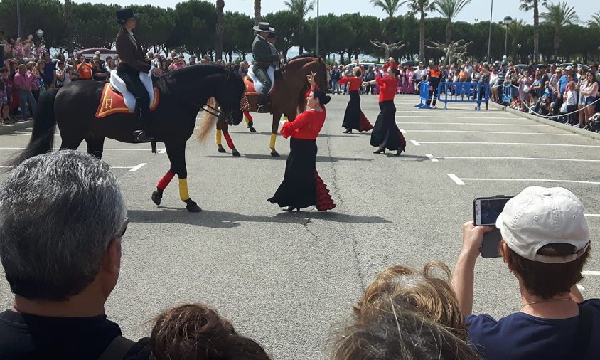 Imatge d'arxiu d'un espectacle eqüestre