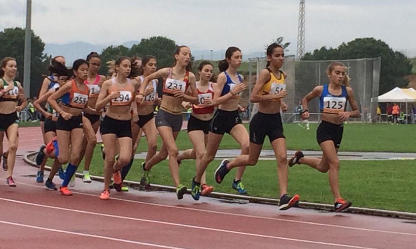 L'atleta Maria Taggi en tercera posició