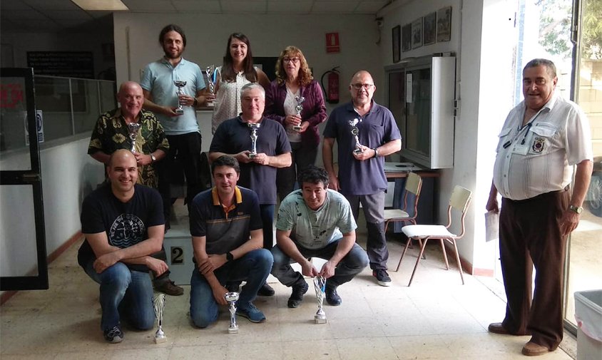 Foto de grup dels tiradors participants a la tirada de la Fira