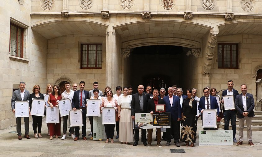 El lliurament de premis va tenir lloc, ahir, al Palau de la Generalitat