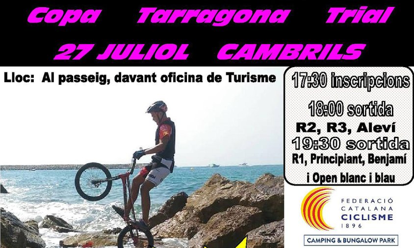 Cartell de la competició que tindrà lloc a Cambrils el proper 27 de juliol