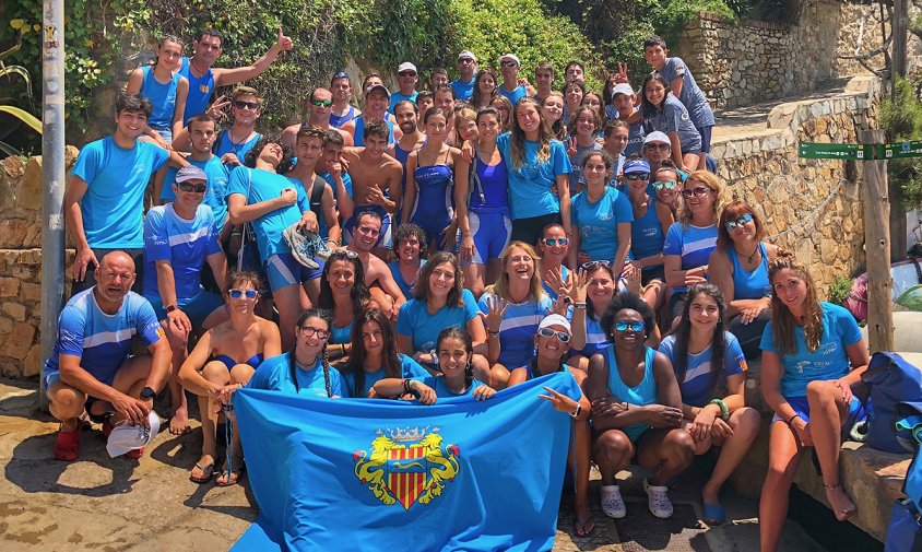 Foto de grup dels Vogadors Vent d'Estrop a Lloret de Mar