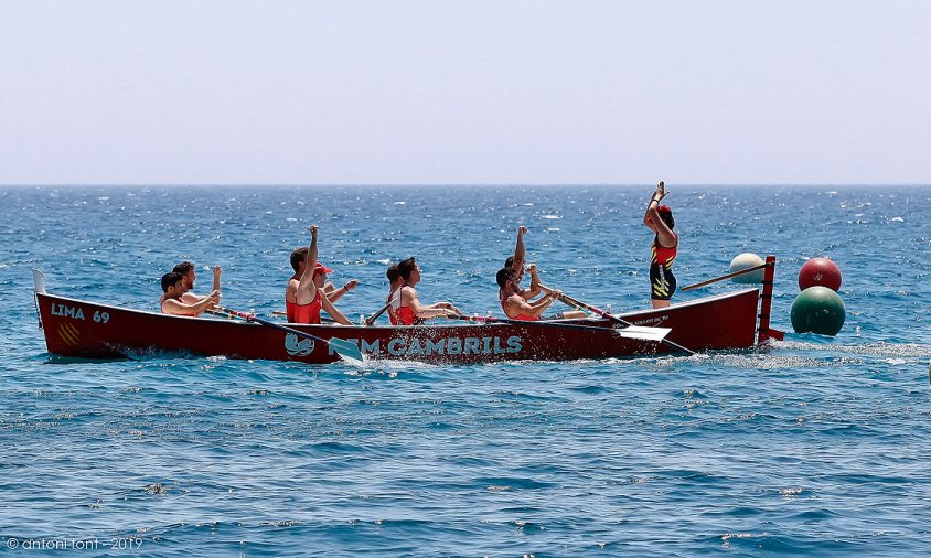 Instant de la victòria de la Final A de l'equip sènior masculí