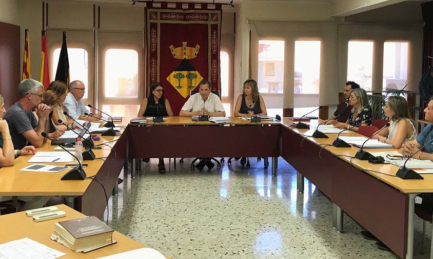 Imatge de la sessió plenària de l'Ajuntament de Vandellòs i l'Hospitalet de l'Infant, el passat dijous