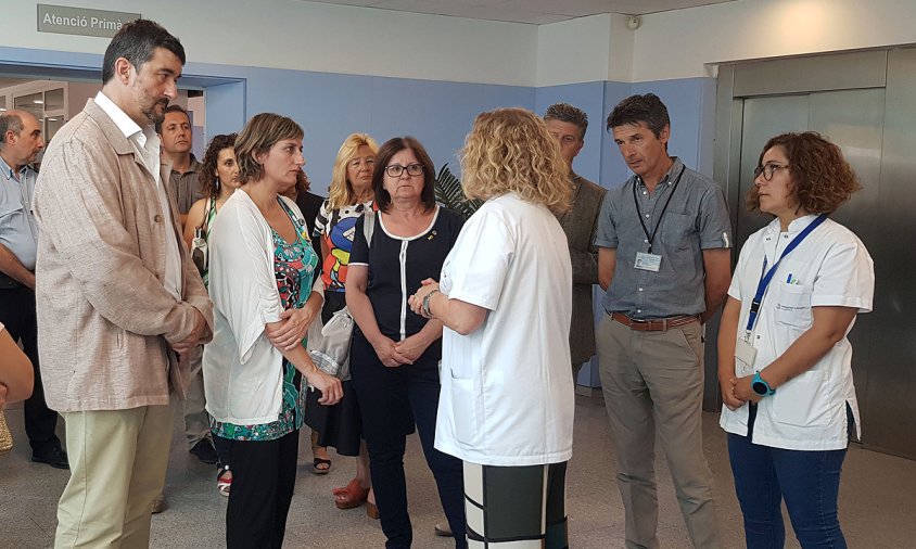 Imatge de la visita que va tenir lloc el passat divendres a l'Hospital Lleuger