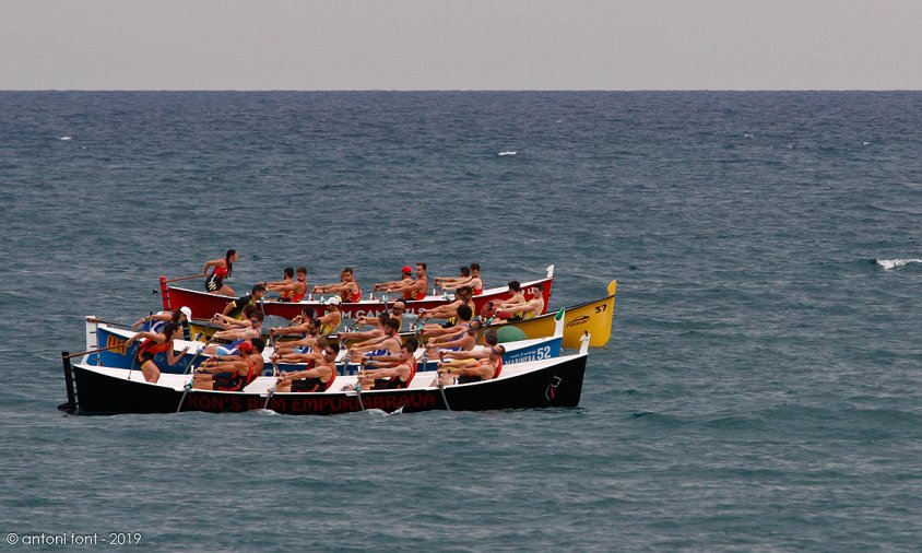 El Club Rem Cambrils a la regata disputada a Mataró