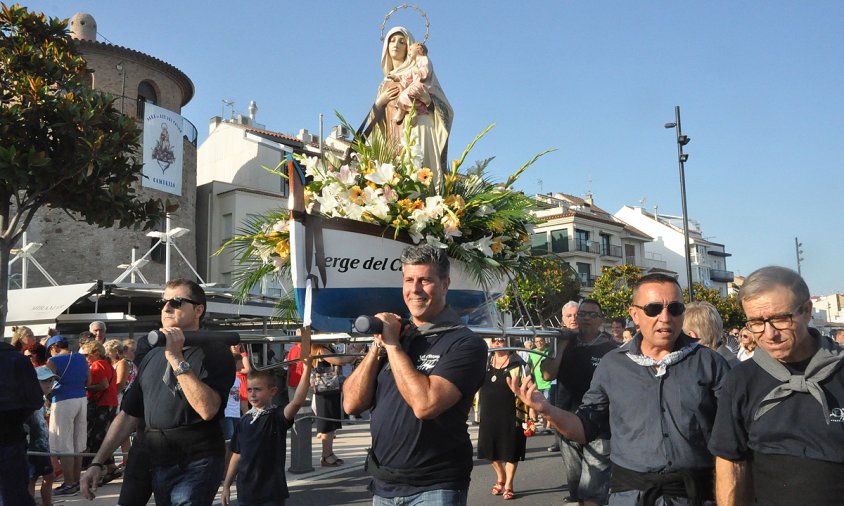 Imatge de la processó de la Mare de Déu del Carme pel Port, l'any passat