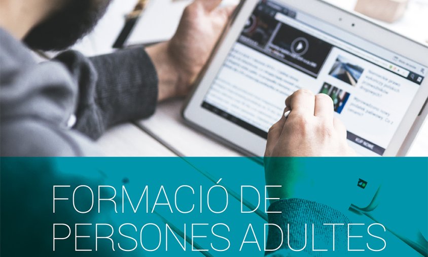 Cartell dels cursos de formació per a adults a Vandellòs i l'Hospitalet de l'Infant