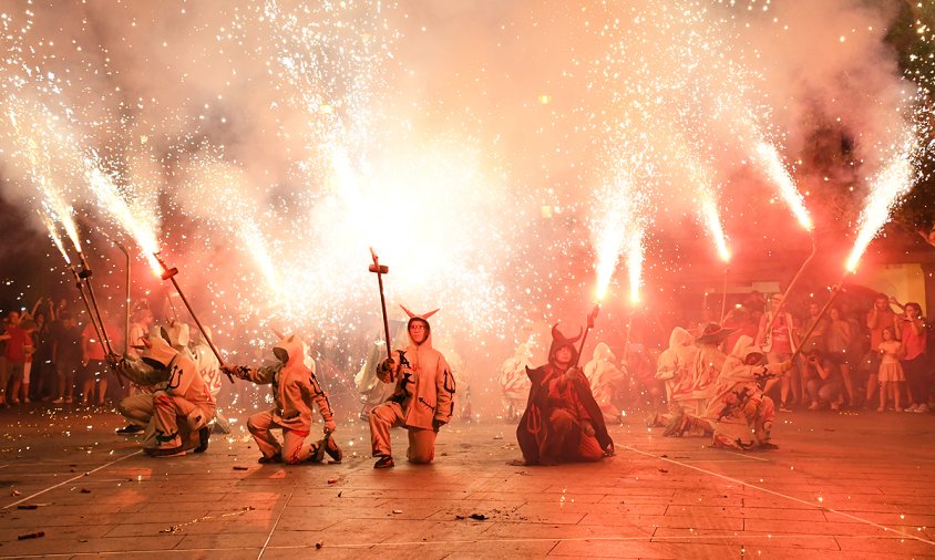 El foc i les espurnes dels Cagarrieres van posar el punt i final a la diada de la Mare de Déu del Camí