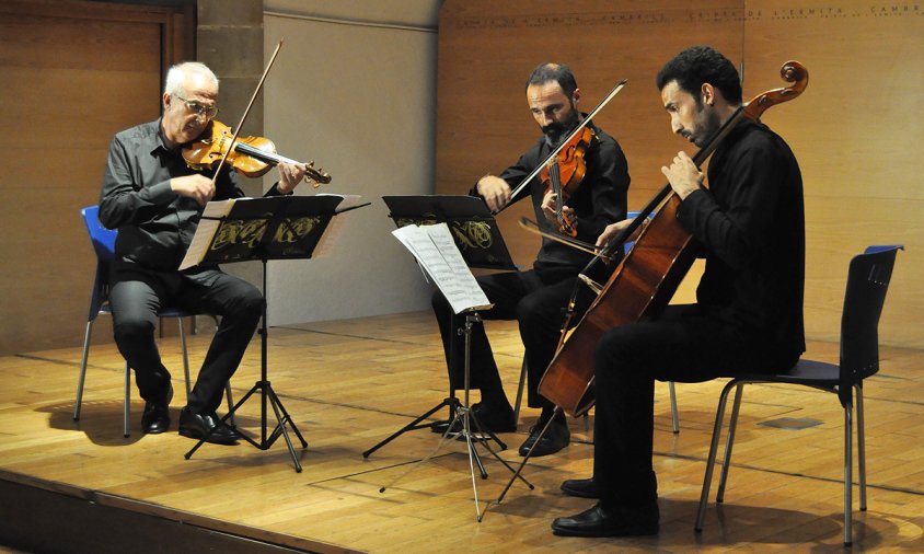 Un moment del concert del Trio Claret, el passat diumenge a la tarda