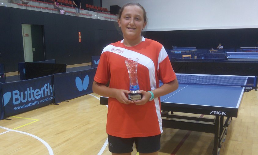 Fiona Aimé del CTT Cambrils va quedar campiona en la categoria infantil