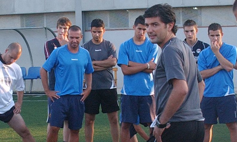 Fran Artiga, l'any 2008, quan entrenava el FC Cambrils