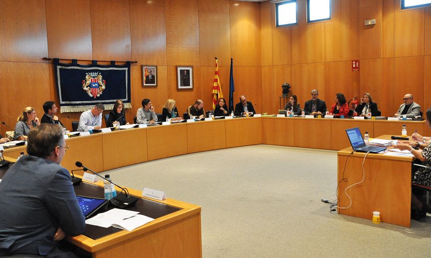Imatge del ple ordinari corresponent al mes d'octubre,  que es va celebrar ahir al matí