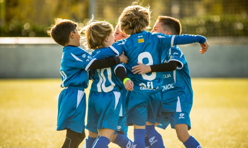 Imatge d'un dels equips del Cambrils Unió, aquest passat cap de setmana