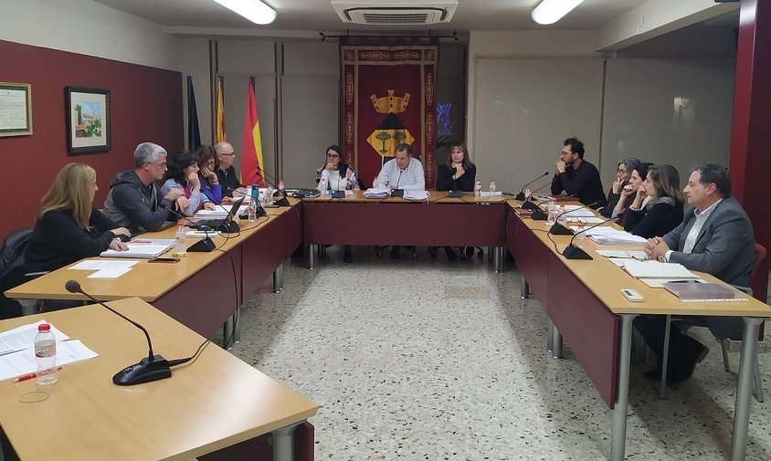 Imatge de la sessió plenària de l'Ajuntament de Vandellòs i l'Hospitalet de l'Infant, el passat dimecres