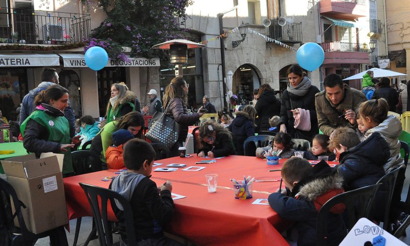 Imatge d'arxiu d'uns tallers a la plaça de la Vila, l'any passat