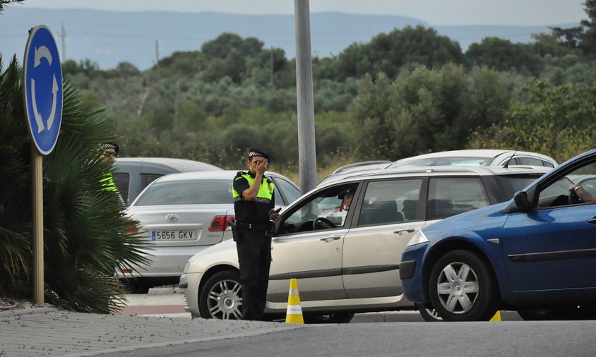 Imatge d'arxiu d'un control realitzat per la Policia Local