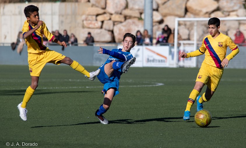 Partit de l'infanil A contra el Barcelona FC