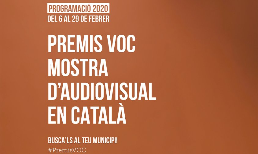 Imatge del cartell de la 4a edició dels Premis VOC►– Versió Original en Català