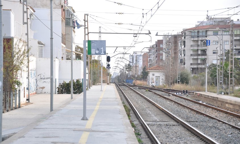 Imatge de l'antic traçat ferroviari