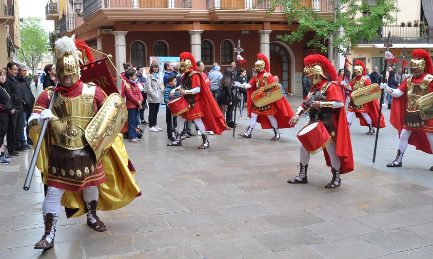 Els Armats a la plaça de la Vila, el Divendres Sant de l'any passat