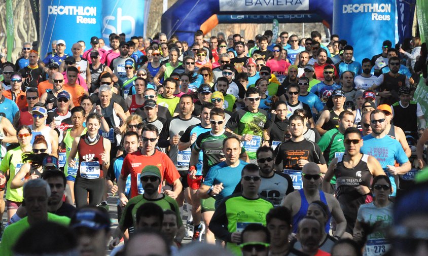Sortida de la Mitja Marató en l'edició del 2019
