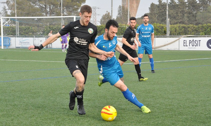 Partit entre el Cambrils Unió i el Canonja, disputat el passat dissabte a la tarda