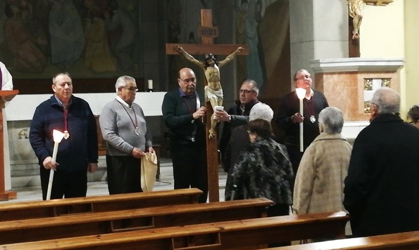 Un moment del viacrucis, quest passat diumenge