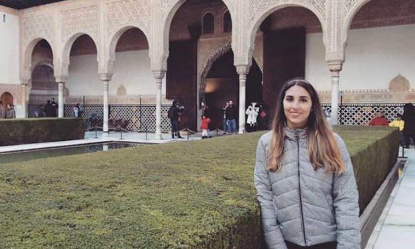La cambrilenca Sònia Capafons a l'Alhambra de Granada