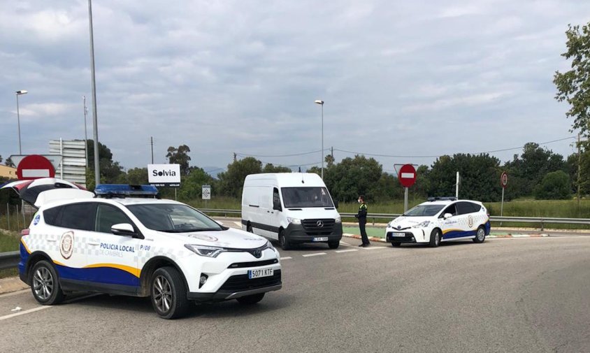 La Policia Local realitza controls als diferents accessos a Cambrils