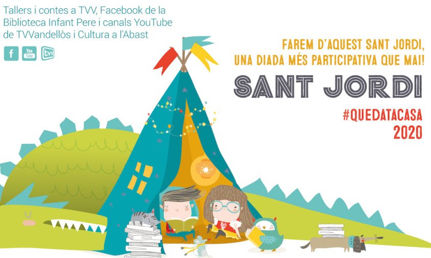 Cartell de les activitats previstes per Sant Jordi