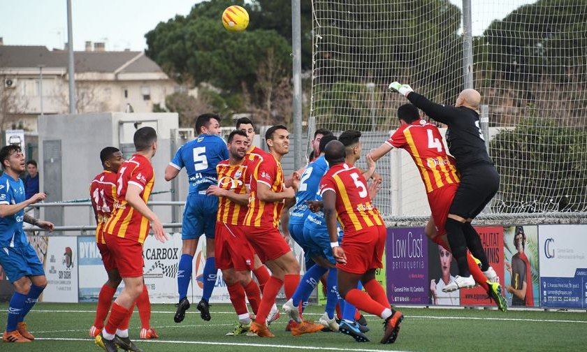 Imatge del partit disputat entre el Cambrils Unió i la Rapitenca, aquesta temporada