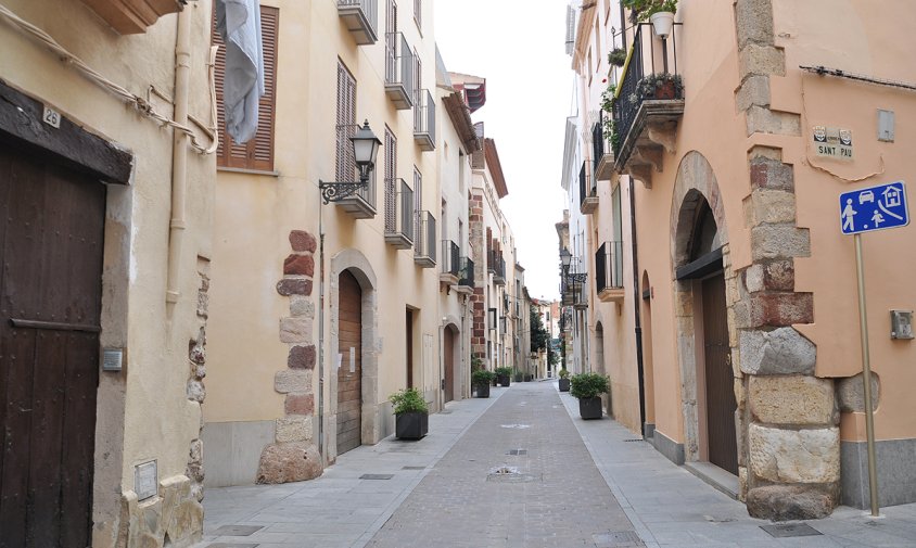 Aspecte del carrer del Cardenal Vidal i Barraquer, al Barri Antic