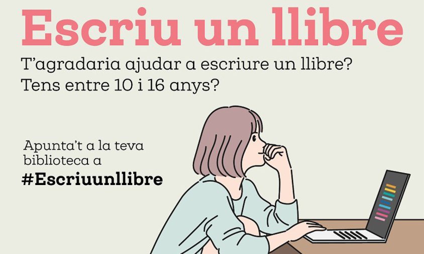 Cartell de l'activitat "Escriu un llibre"