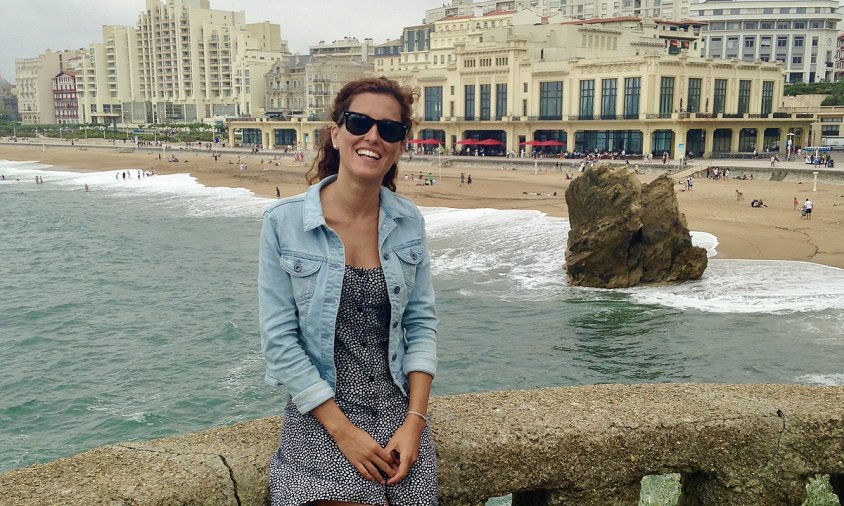 Francesca Ortiga Rom a la localitat de Biarritz, a França