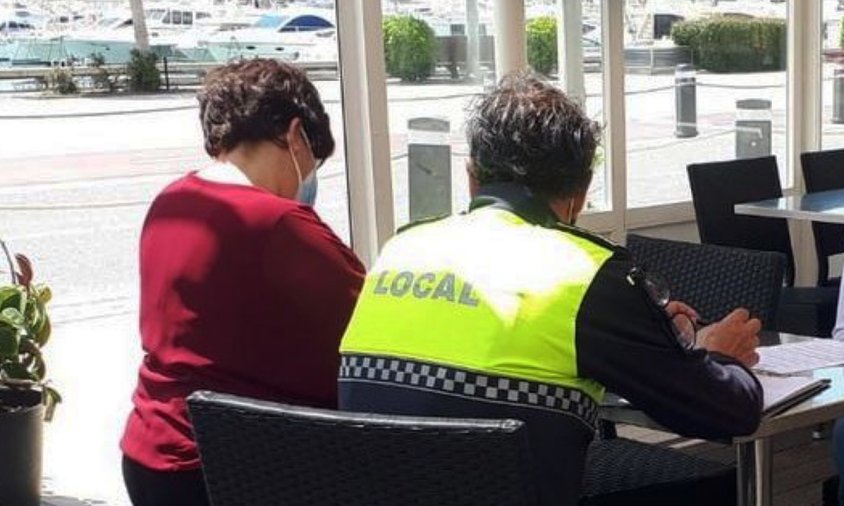 Tasques de control i inspecció de terrasses per part de la Policia Local